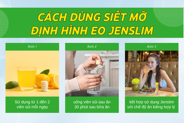 Cách Dùng Siết Mỡ Định Hình Eo Jenslim