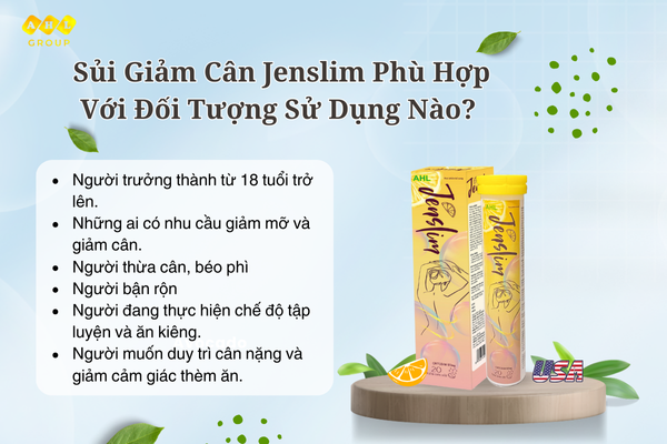 Đối tượng sử dụng giảm cân Jenslim