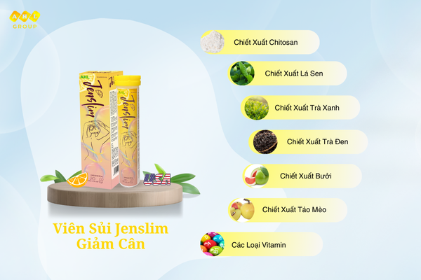 Thành phần có trong 1 viên sủi Jenslim giảm cân