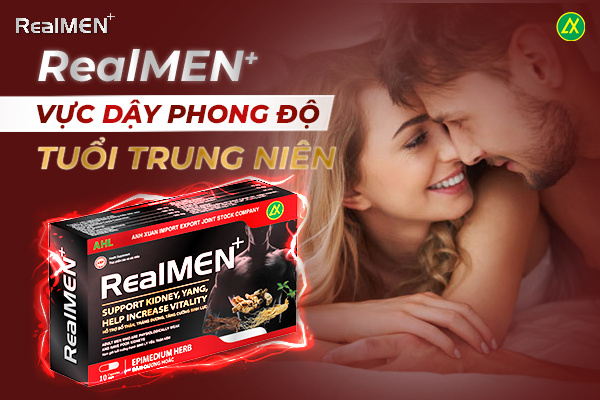 RealMEN+ hỗ trợ nam giới tuổi trung niên vực dậy phong độ