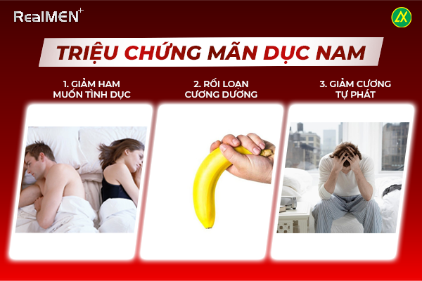 Triệu chứng chính về tình dục mà nam giới có thể gặp phải