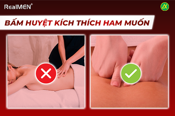 Bấm huyệt kích thích ham muốn tình dục 