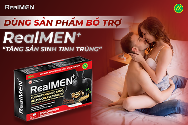 Sử dụng Realmen+ hỗ trợ nâng cao lượng tinh trùng để thụ thai