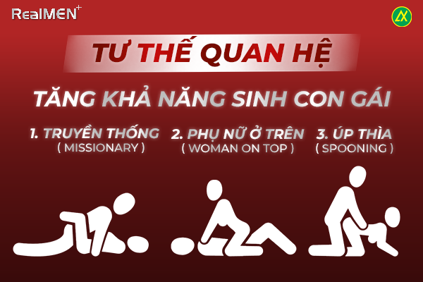 Tìm hiểu các tư thế quan hệ giúp sinh con gái