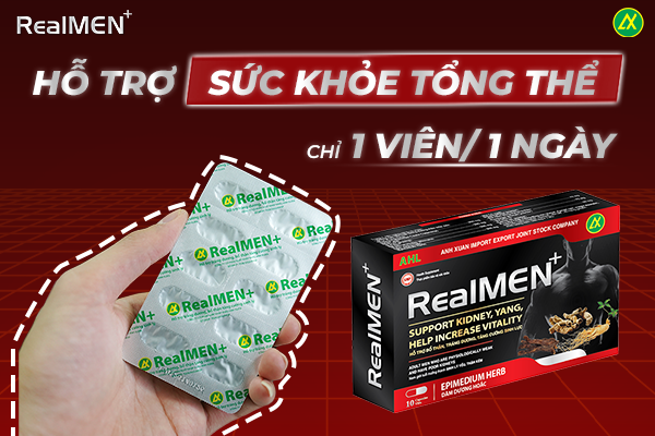 Chỉ 1 viên Realmen+ mỗi ngày cải thiện chức năng sinh lý