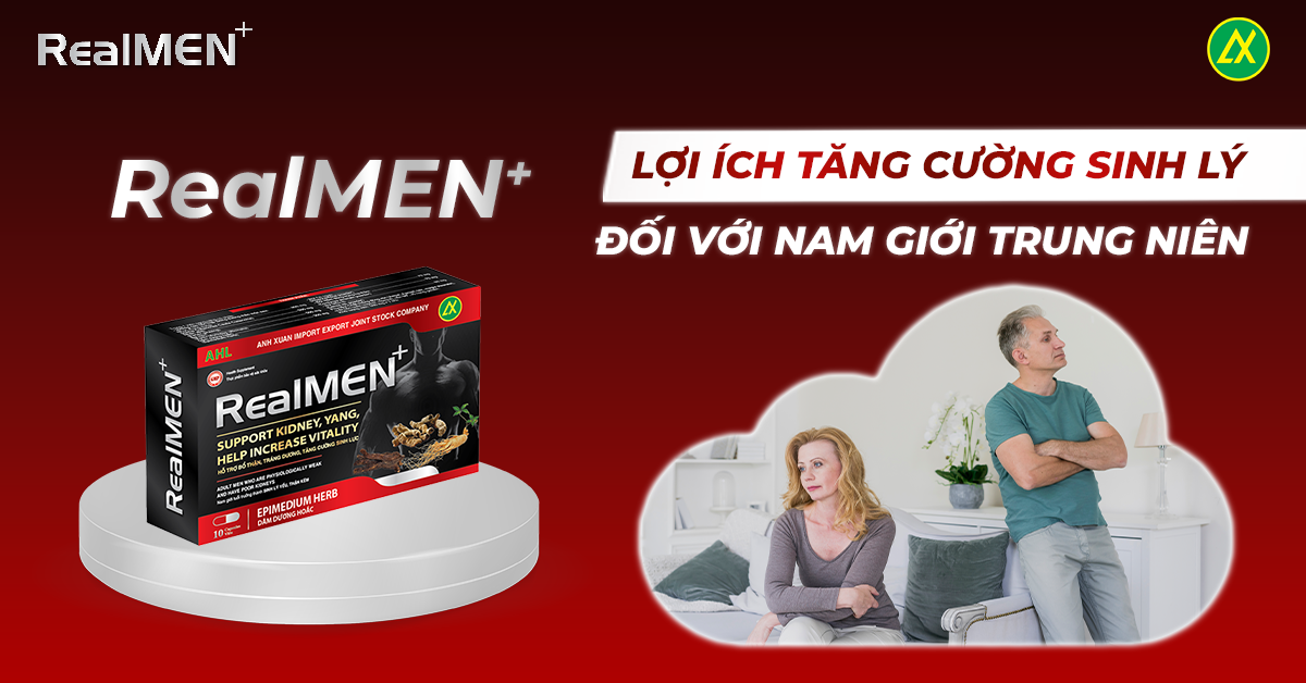 Lợi ích realmen+ tăng cường sinh lý đối với nam giới trung niên
