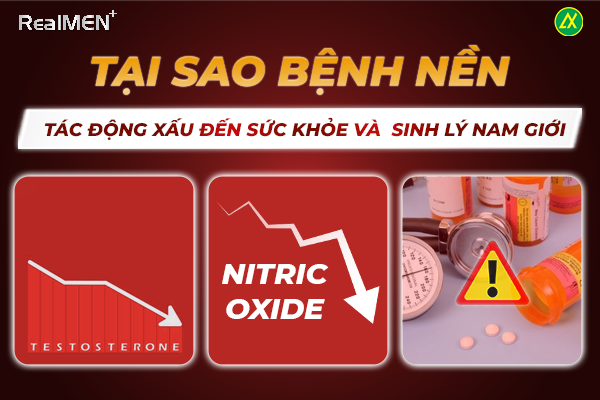 Sức khỏe và sinh lý nam giới suy giảm khi mắc các bệnh lý nền