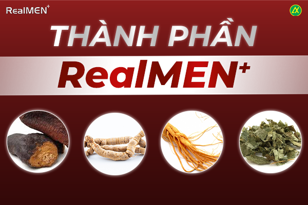 Thành phần RealMEN+ có công dụng tuyệt vời cho sức khỏe sinh lý nam