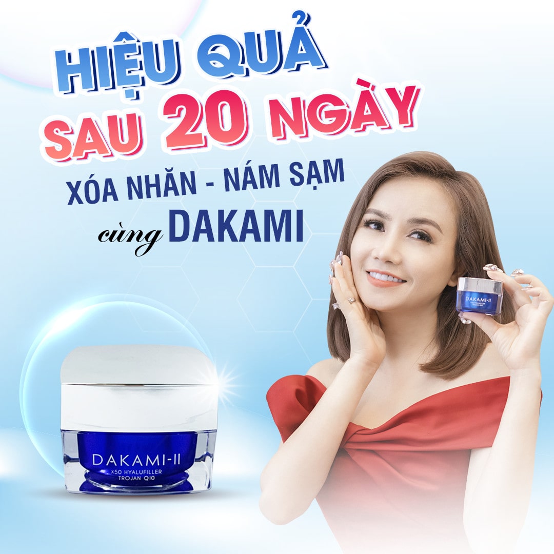 Kem dưỡng da DAKAMI Mờ nám sáng da chống lão hóa từ sâu bên trong